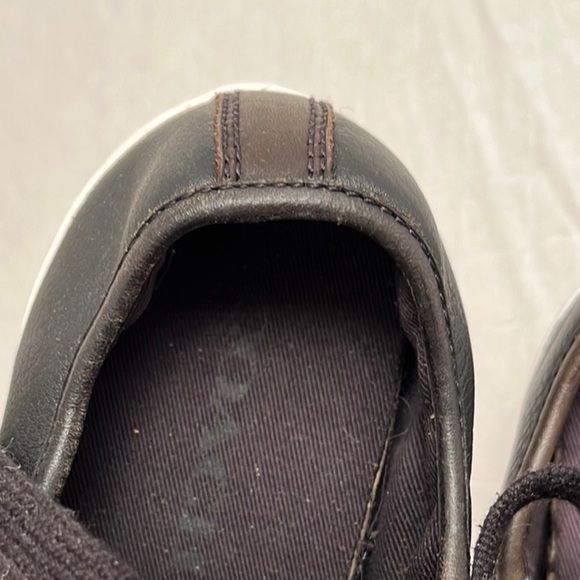 Coach Empire Zipper black leather low top sneakers - Picture 6 of 10